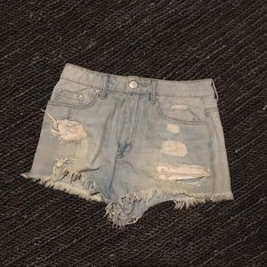 BDG super short, high-waist jeans shorts